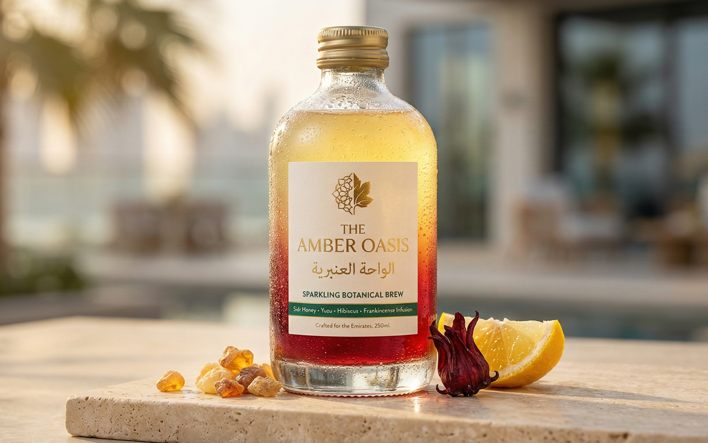 The Amber Oasis | Sparkling Botanical Brew